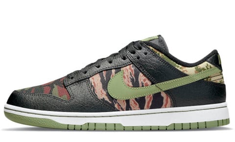 Nike Dunk Low SE Camo Oil Green DH0957-001