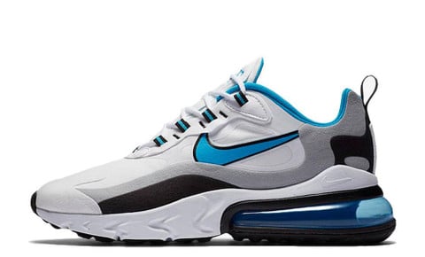 Nike Air Max 270 React White Blue Grey CT1280-101