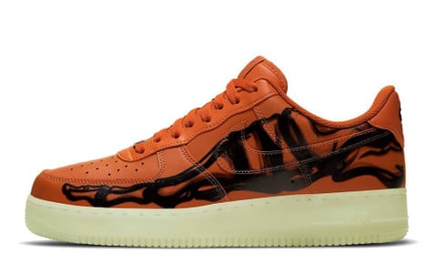 Nike Air Force 1 Skeleton Orange CU8067-800