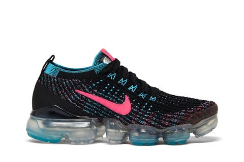 Air VaporMax Flyknit 3 Black Hyper Pink Blue CZ7988-001