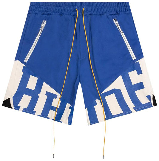 RHUDE FLIGHT SHORT 'BLUE/CREME'