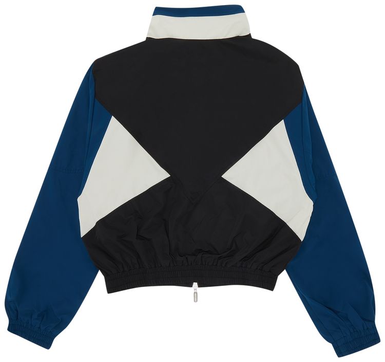 RHUDE COLOR BLOCKED TRACK JACKET 'BLACK/SLATE'