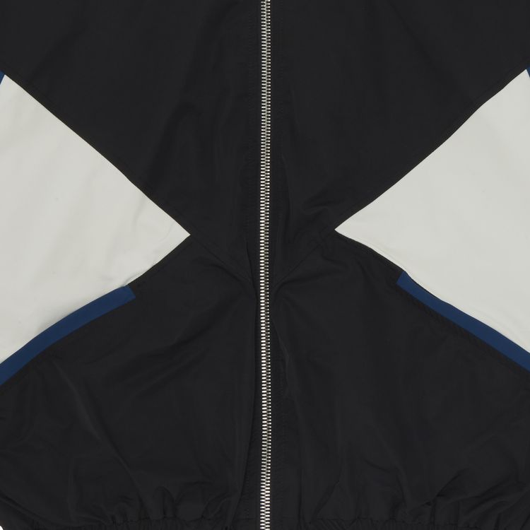 RHUDE COLOR BLOCKED TRACK JACKET 'BLACK/SLATE'