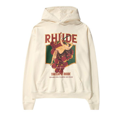 RHUDE CHATEAU DE RHUDE HOODIE 'VINTAGE WHITE'