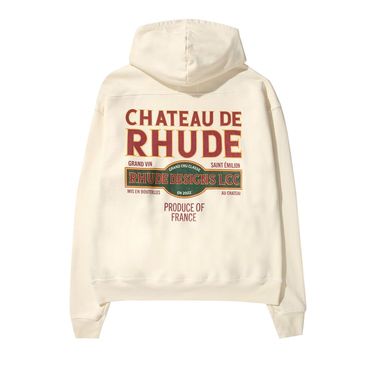 RHUDE CHATEAU DE RHUDE HOODIE 'VINTAGE WHITE'