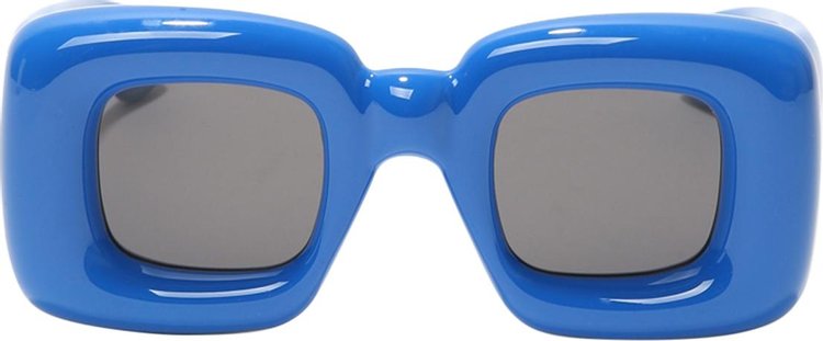 LOEWE SQUARE SUNGLASSES 'SHINY BLUE/SMOKE'