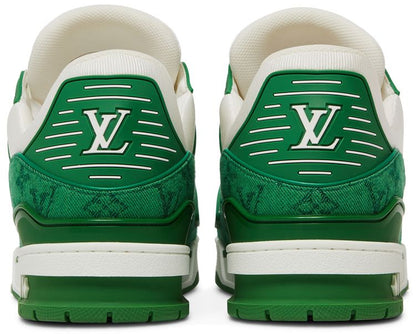 LOUIS VUITTON TRAINER 'GREEN MONOGRAM DENIM'