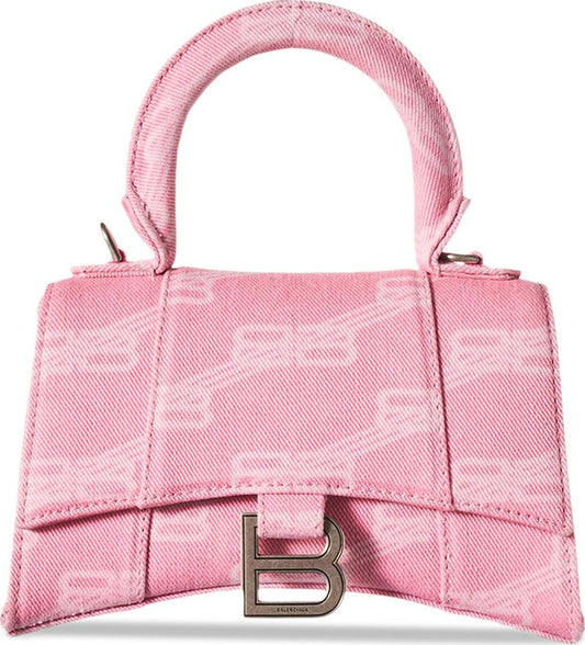 BALENCIAGA HOURGLASS XS TOP HANDLE BAG 'SWEET PINK'