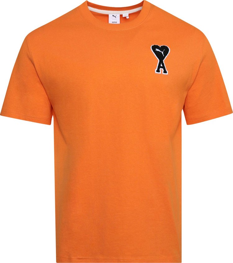 PUMA X AMI TEE 'JAFFA ORANGE'