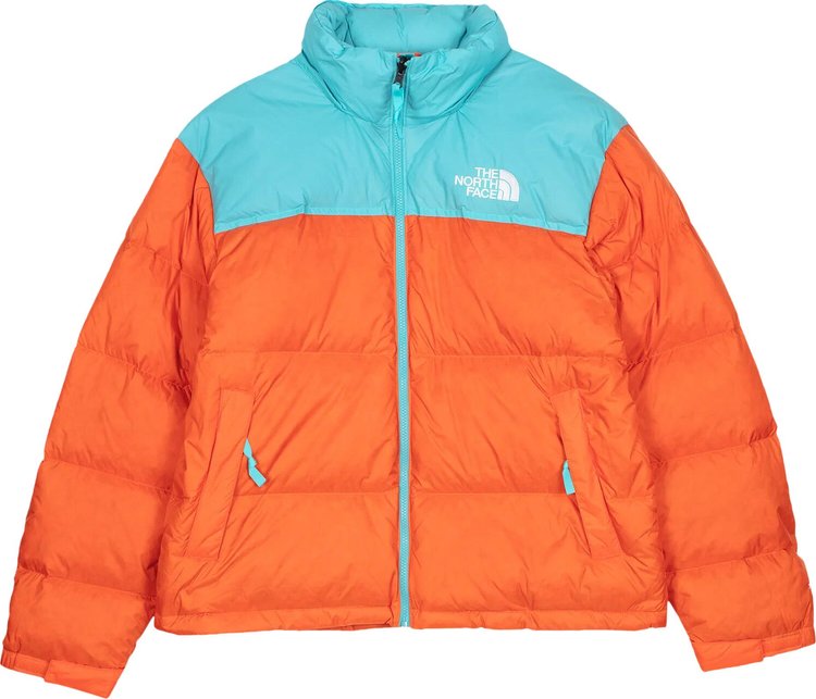 THE NORTH FACE 96 RETRO NUPTSE DOWN JACKET 'ORANGE/BLUE'