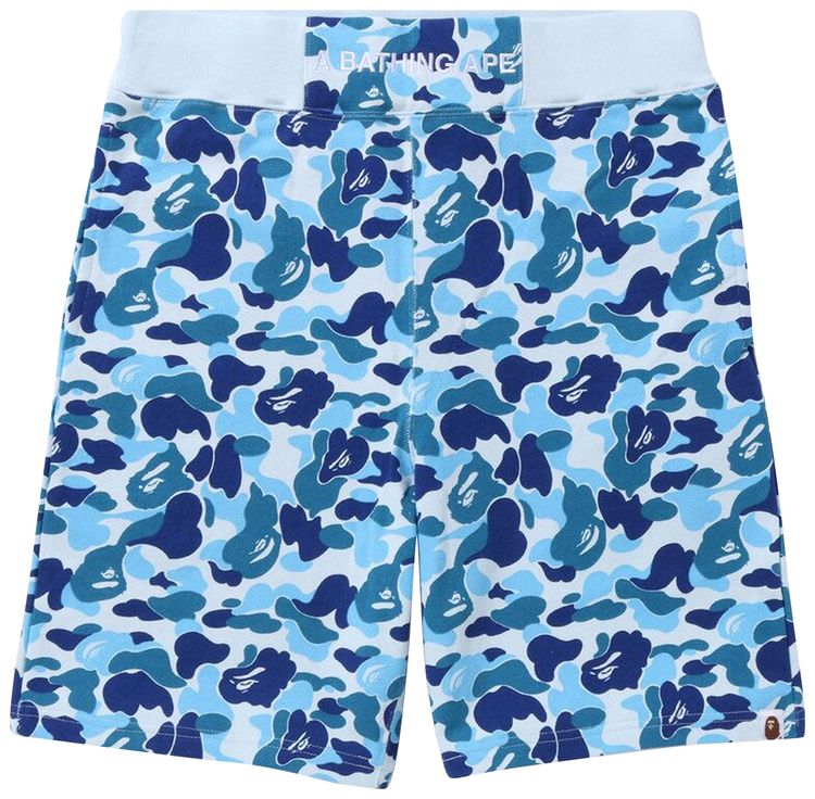 BAPE ABC CAMO SWEATSHORTS 'BLUE'