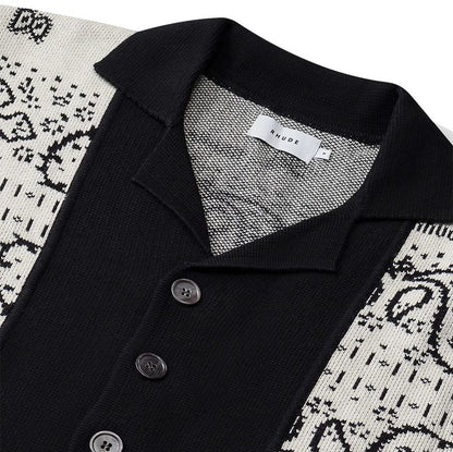 RHUE BANCO KNIT SHIRT 'BLACK/IVORY'