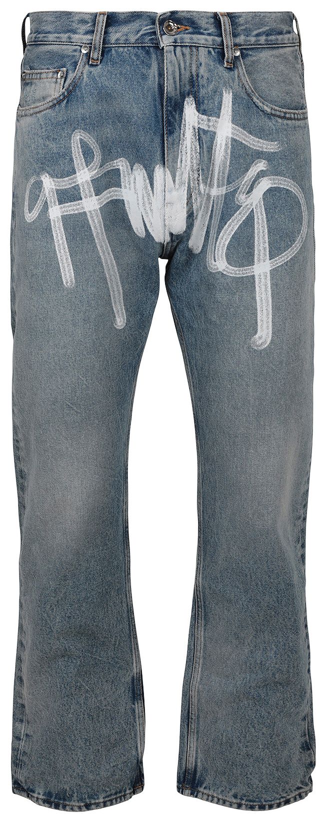 OFF-WHITE GRAFFITI SKATE FIT JEANS 'VINTAGE BLUE'