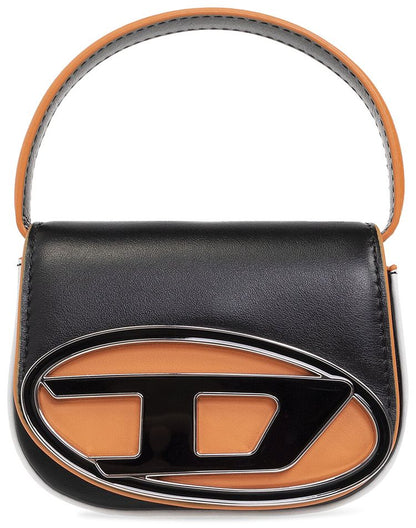 DIESEL 1DR XS CROSSBODY BAG 'BLACK/ORANGE'