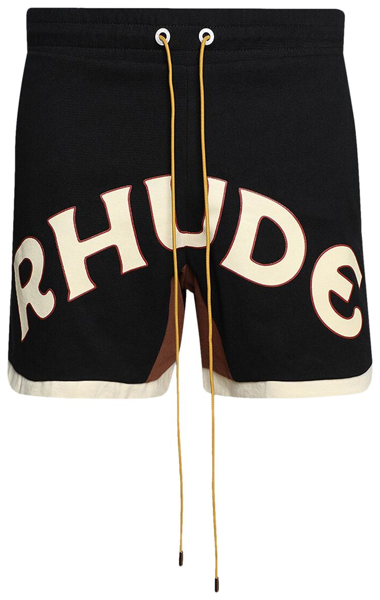 RHude Mechanic Logo Short 'Black/Brown'