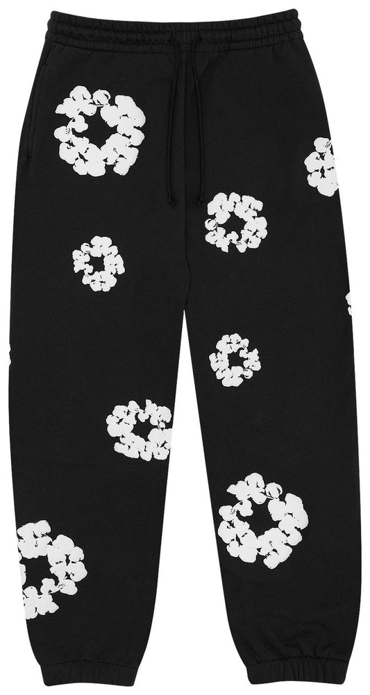 DENIM TEARS THE COTTON WREATH SWEATPANTS 'BLACK'