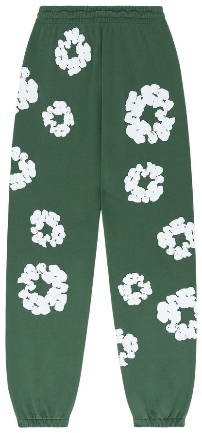 DENIM TEARS THE COTTON WREATH SWEATPANTS 'GREEN'