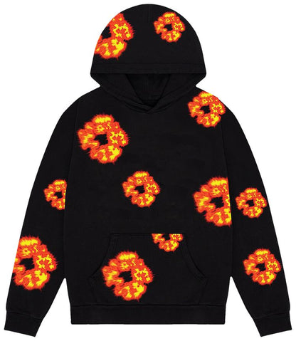 DENIM TEARS X OFFSET WREATH HOODIE 'BLACK'