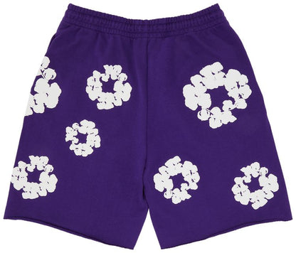 DENIM TEARS THE COTTON WREATH SHORTS 'PURPLE'