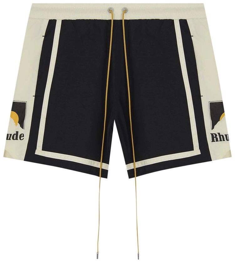 RHUDE MOONLIGHT SHORT 'BLACK/IVORY'