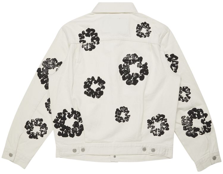 DENIM TEARS TYPE II ALL OVER WREATH JACKET 'WHITE'