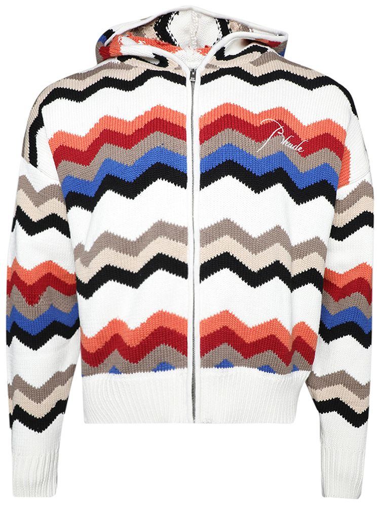 RHUDE CYRIL KNIT ZIP-UP 'MULTICOLOR'