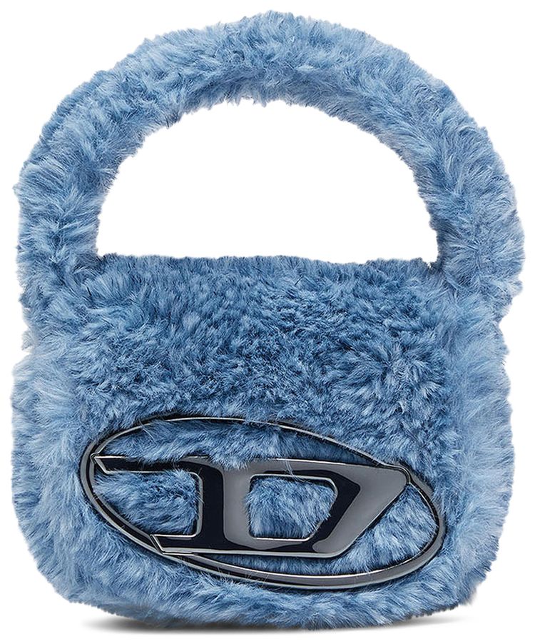 DIESEL 1DR XS FAUX FUR BAG 'INDIGO/BLUE'