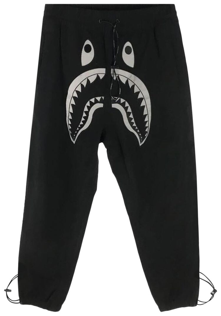 BAPE REFLECTIVE SHARK LOUNGE PANT 'BLACK'