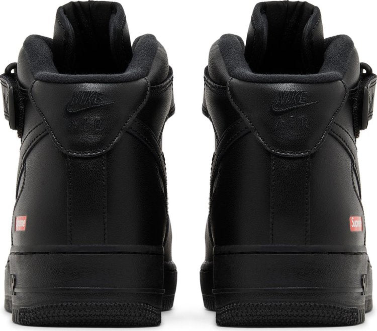 SUPREME X AIR FORCE 1 MID 'BOX LOGO - TRIPLE BLACK'