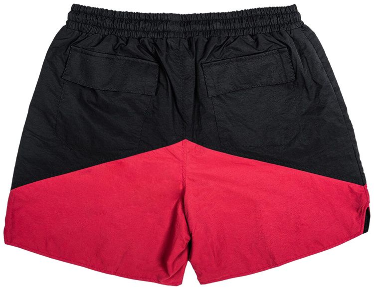 RHUDE YACHTING SHORT 'BLACK/MAROON'