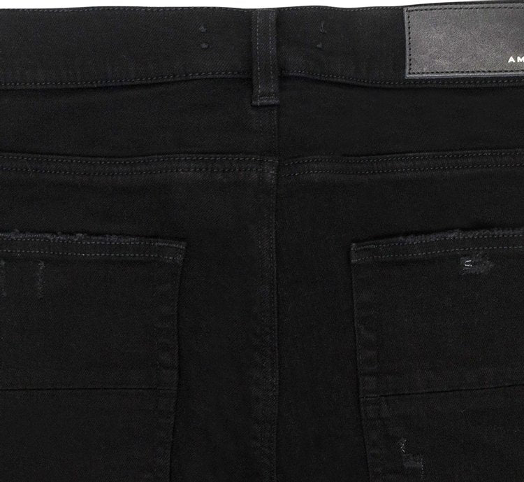 AMIRI MX1 SKINNY JEANS 'BLACK/SILVER'