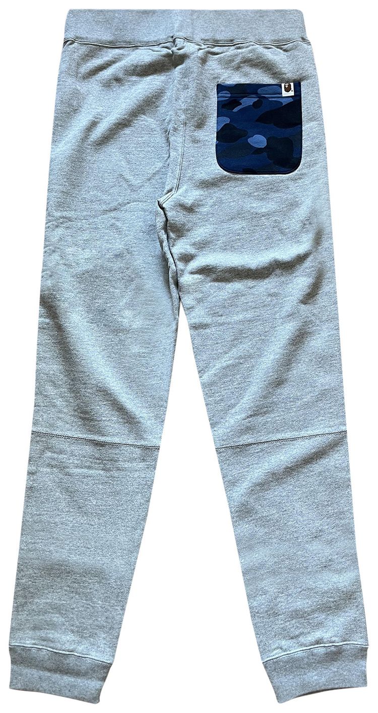 BAPE SHARK SWEAT PANTS 'GREY/BLUE'