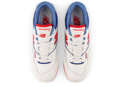 New Balance 550 White True Red Atlantic Blue