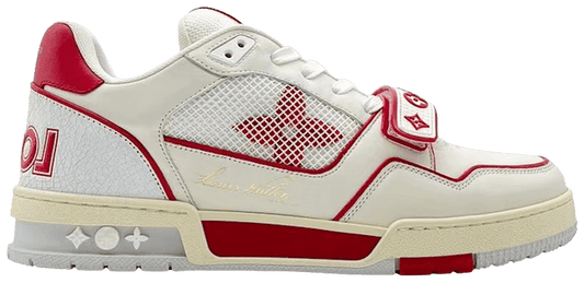 LOUIS VUITTON TRAINER LOW 'WHITE RED MESH'