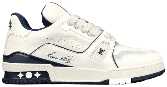 LOUIS VUITTON TRAINER LOW '#54 SIGNATURE - WHITE MARINE'