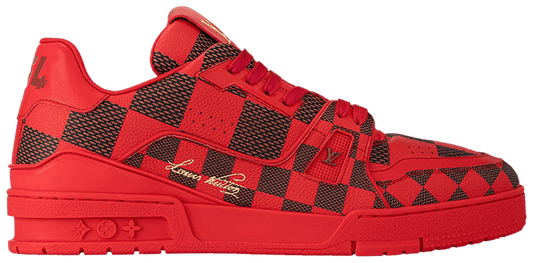 LOUIS VUITTON TRAINER 'DAMIER POP - RED'