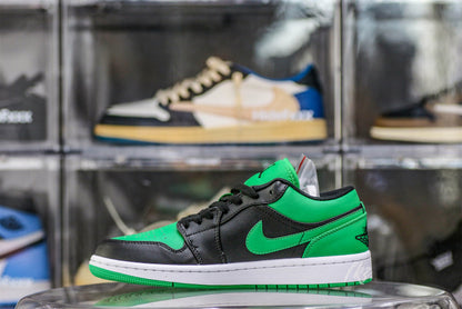 Jordan 1 Low Black Lucky Green