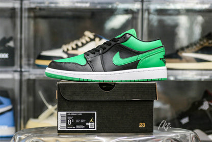 Jordan 1 Low Black Lucky Green