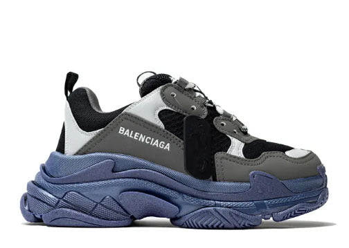 Balenciag* Triple S Sneaker 'Black Grey Deep blue'