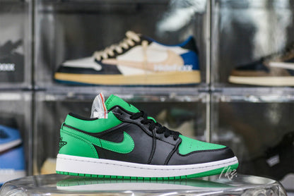 Jordan 1 Low Black Lucky Green