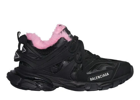 Balenciag* Track Sneaker 'Black' Plush Pink