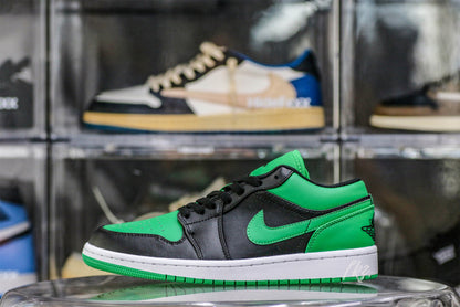 Jordan 1 Low Black Lucky Green