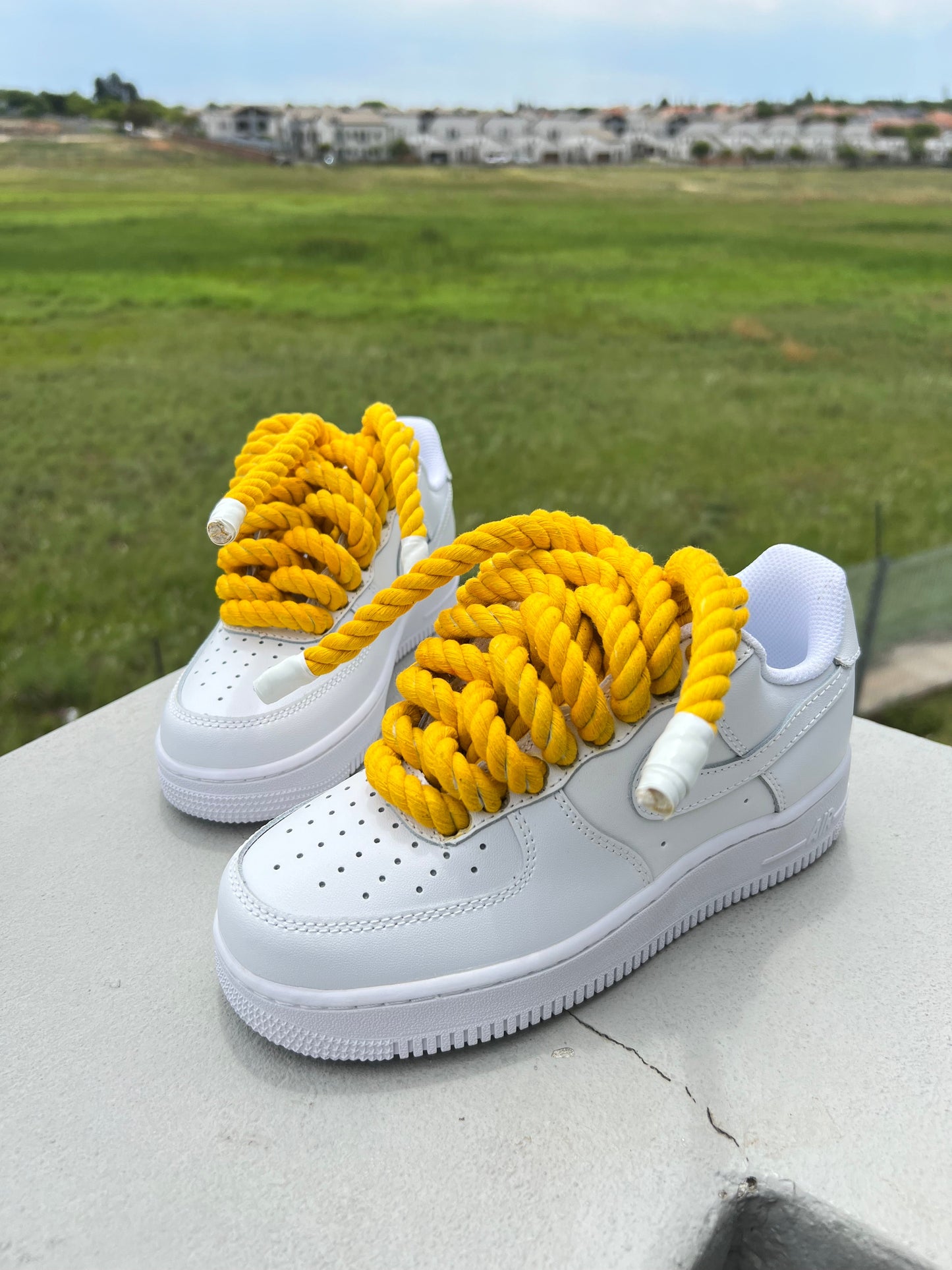 Yellow Custom Rope Airforce 1