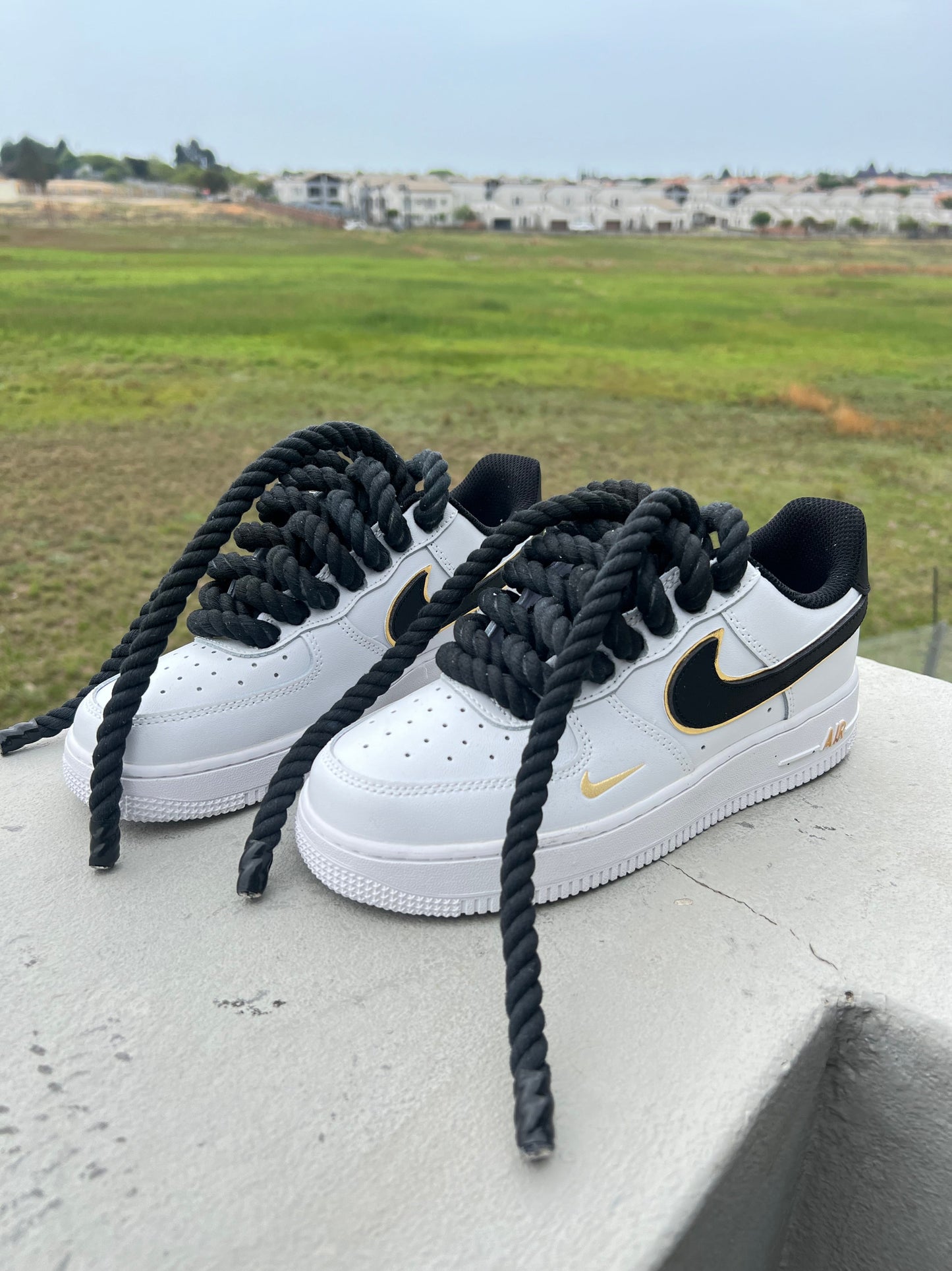 07’ BxW Custom Rope Lace Airforce 1