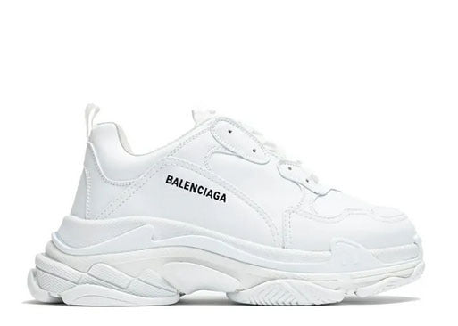 Balenciag* TRIPLE S SNEAKER IN LEATHER WHITE