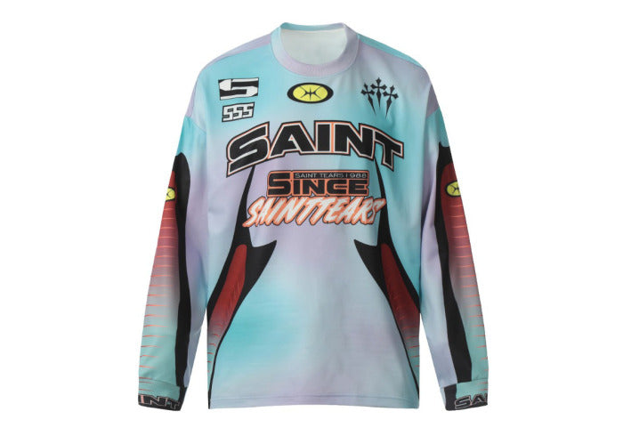 Saint Mich@el Tears Full Print Since Saint Tear Long Sleeve Vintage