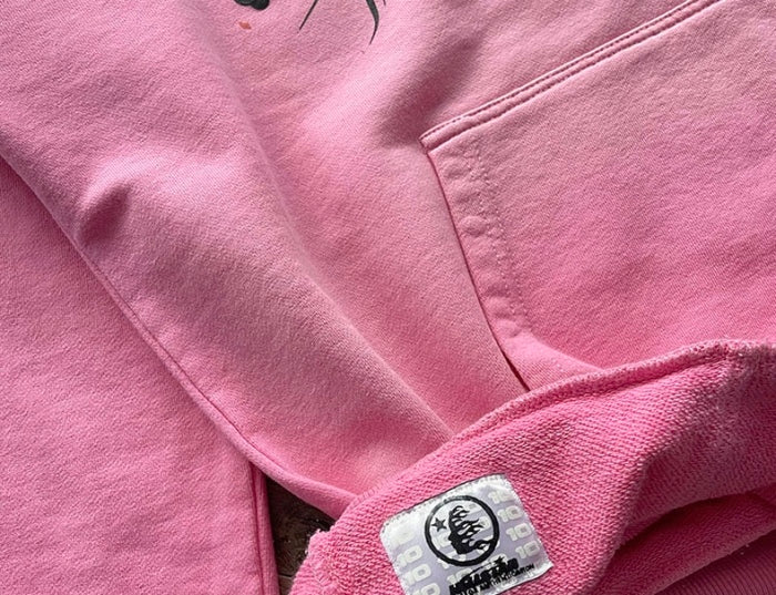 HELL$TAR STUDIOS BRAINWASHED HOODIE WITH BRAIN PINK