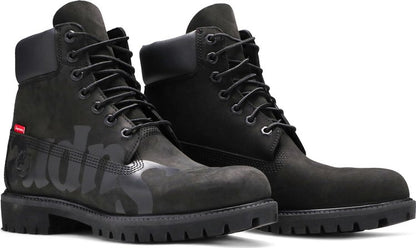 SUPREME X 6 INCH PREMIUM WATERPROOF BOOT 'BIG LOGO - BLACK'