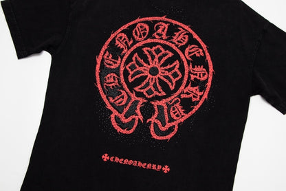 Chrome Hearts Horsebit Print Bead-Dyed T-shirt 2024