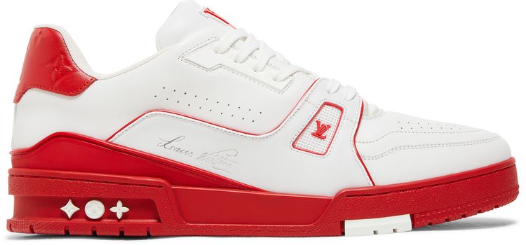 LOUIS VUITTON TRAINER LOW 'WHITE RED MIDSOLE'